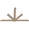 Ekena Millwork Kennewick Smooth Timber Gable Bracket, Douglas Fir, 84"W x 53"H x 1 1/2"D x 5 1/2"F, 15/12 Pitch GBW084X53X0206KEN00SDF - alternate 3